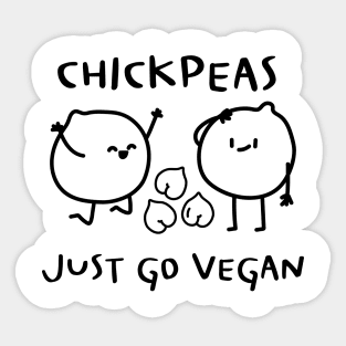 Chickpeas Funny Bitch Please Going Vegan Pun Sticker